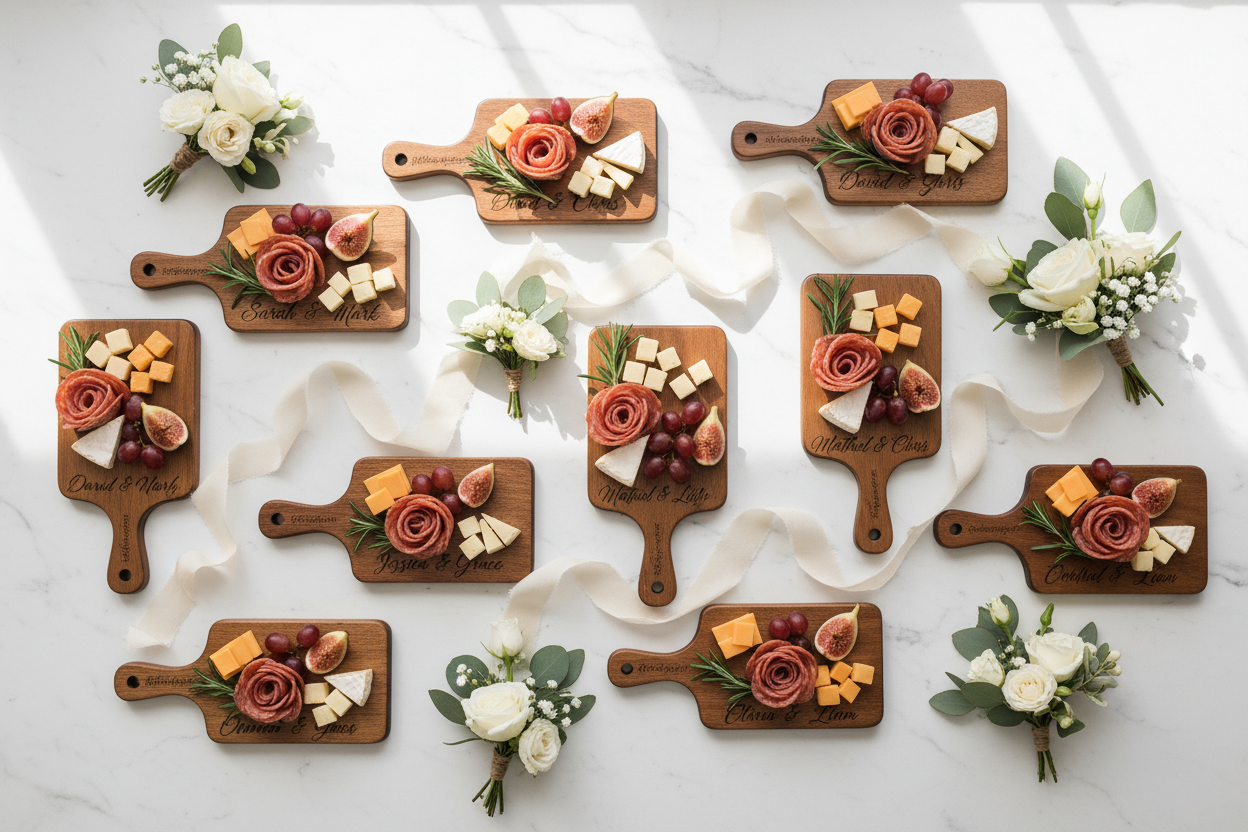 Flat Lay Rectangular Engraved Boards