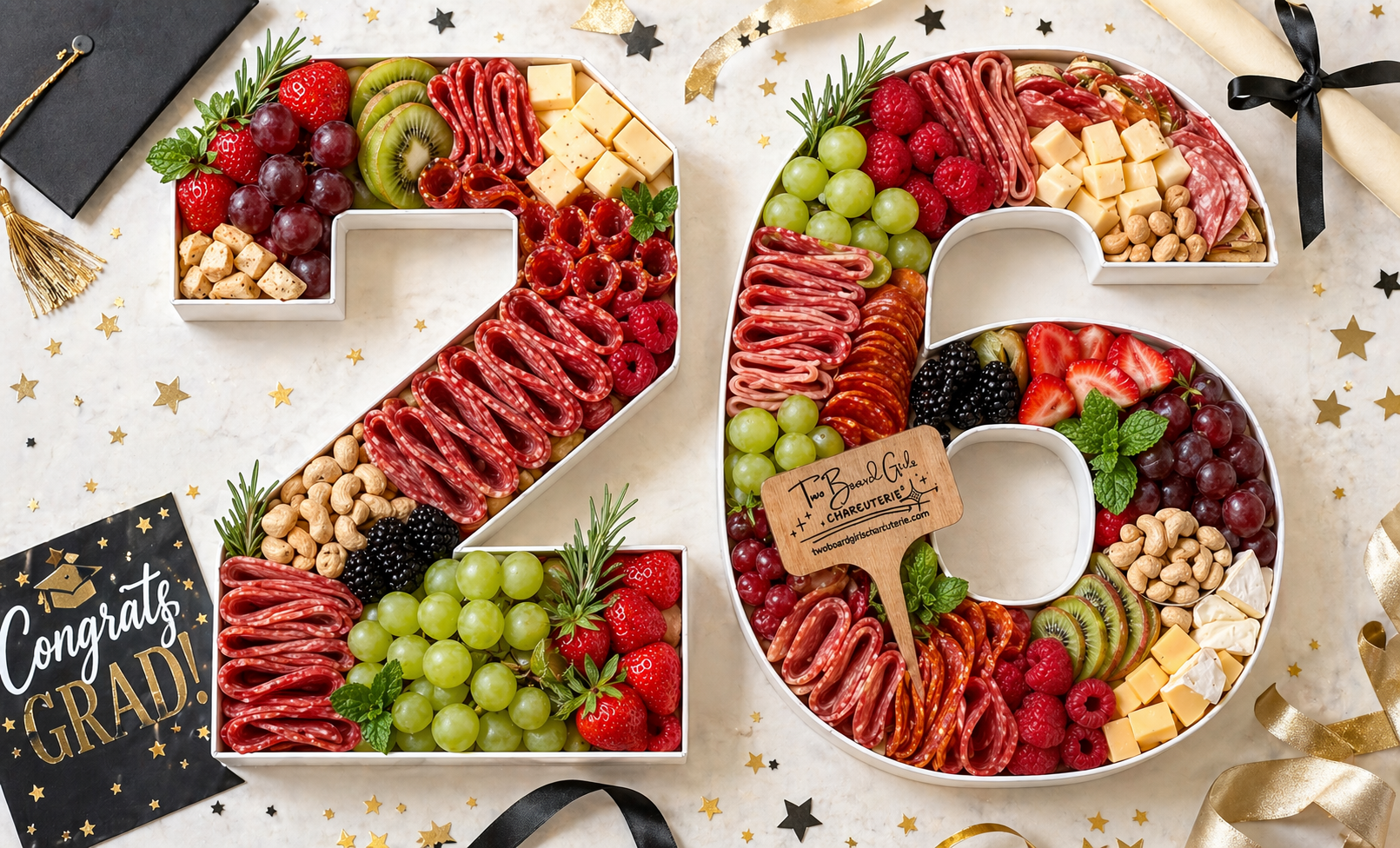 Graduation Charcuterie Numbers