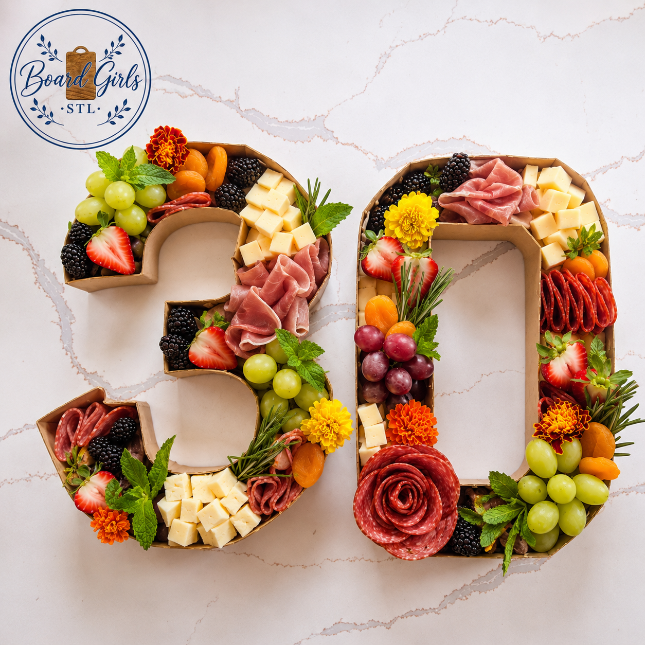 Charcuterie Numbers & Letters